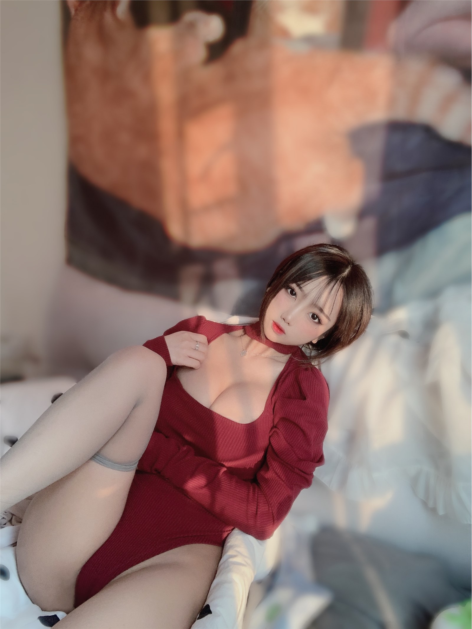 GUI Mu Yao red sweater(46)